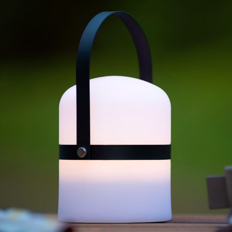 Biała lampa stołowa ogrodowa nowoczesna, Little Joe, 3W, 2700K LED, IP44, z przełącznik