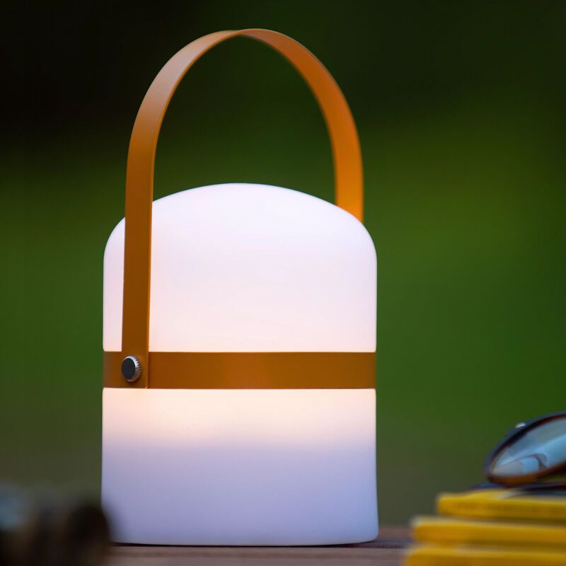 Brązowa lampa stołowa ogrodowa nowoczesna, Little Joe, 3W, 2700K LED, IP44, z przełącznik Brązowa lampa stołowa ogrodowa nowoczesna, Little Joe, 3W, 2700K LED, IP44, z przełącznik