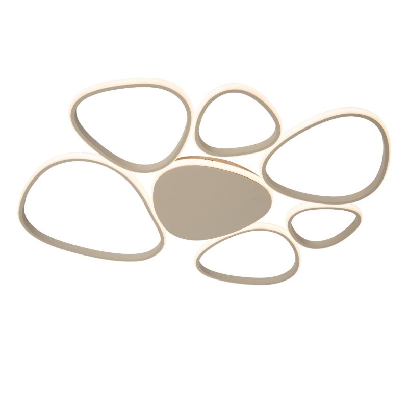 Ciemnoszary plafon sufitowy nowoczesny, Samling, 72W, white switch LED