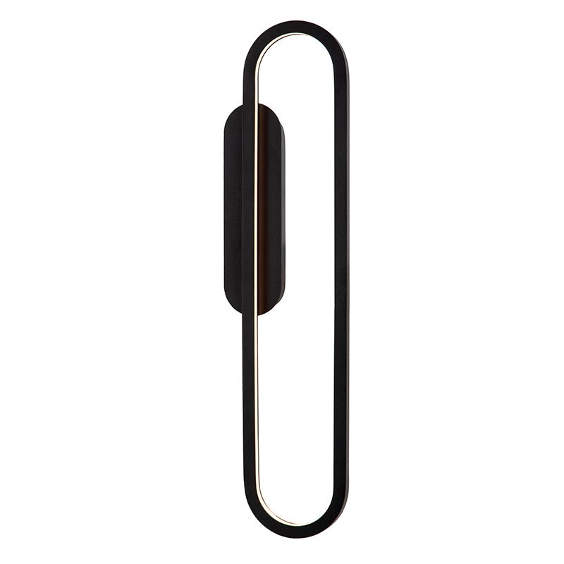 Czarny kinkiet nowoczesny, Thelma, 22W, dim to warm LED