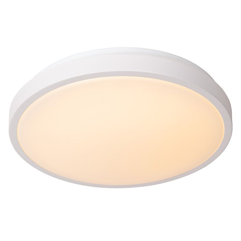 Biała lampa łazienkowa sufitowa nowoczesna, Dasher, 18W, 2700K LED, IP44