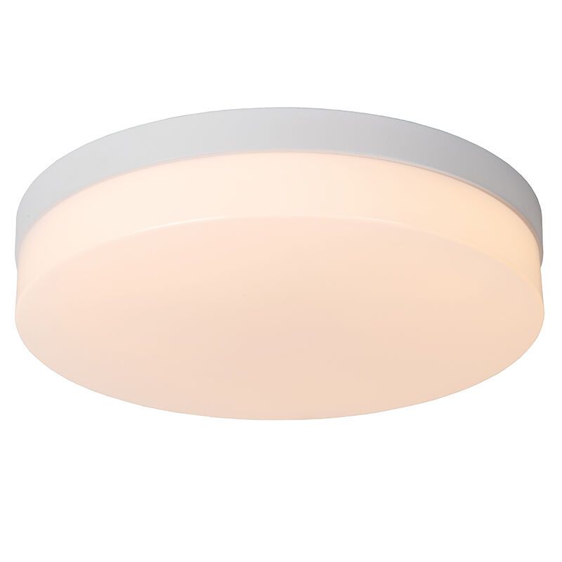 Biała lampa łazienkowa sufitowa plastikowa, Biskit, 24W, 2700K LED, IP44 Biała lampa łazienkowa sufitowa plastikowa, Biskit, 24W, 2700K LED, IP44