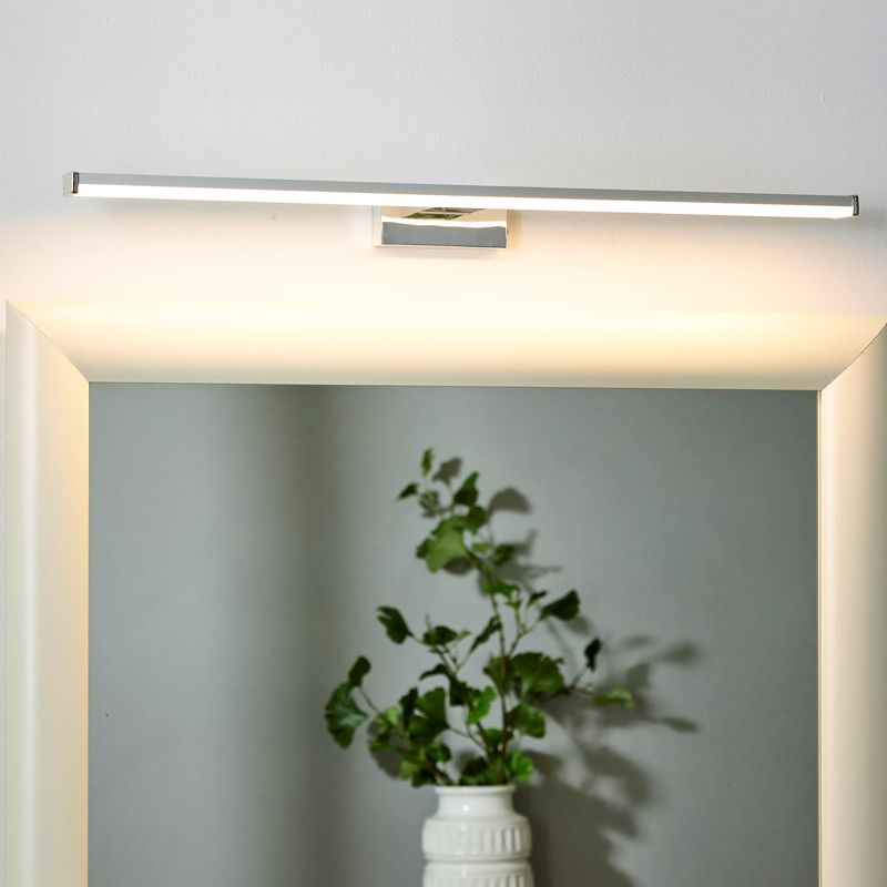 Chromowany oświetlenie lustra nowoczesny, Onno, 12W, 3000K LED, IP44 Chromowany oświetlenie lustra nowoczesny, Onno, 12W, 3000K LED, IP44