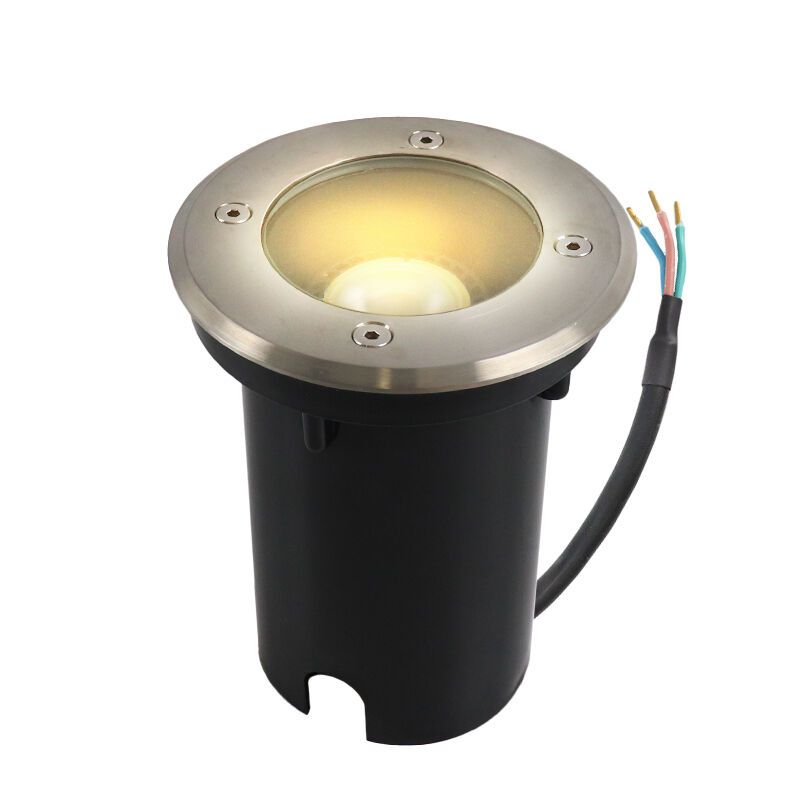 Nowoczesna lampa najazdowa chromowana, Clenton, IP44
