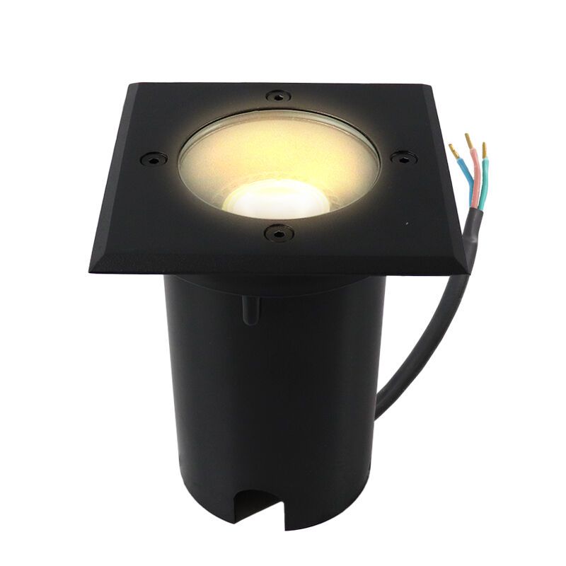 Nowoczesna lampa najazdowa czarna, Clenton, IP65