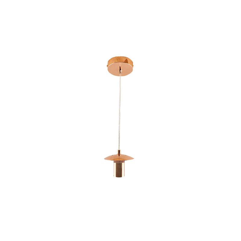 Metalowa lampa wisząca bez abażur brązowa, Minne Metalowa lampa wisząca bez abażur brązowa, Minne