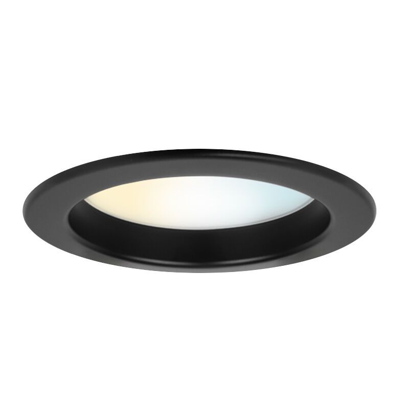 Czarny downlight aluminiowy, Otmar, 12W, white switch LED, IP22
