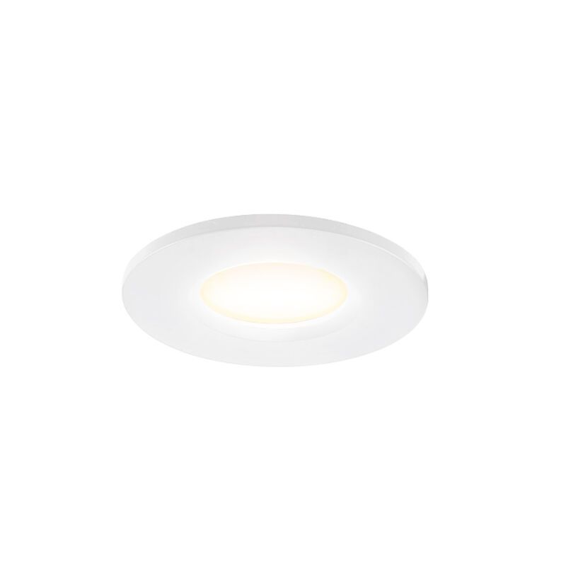 Biała mini oprawa podtynkowa aluminiowa, Philomena, 1,5W, 3000K LED, IP44