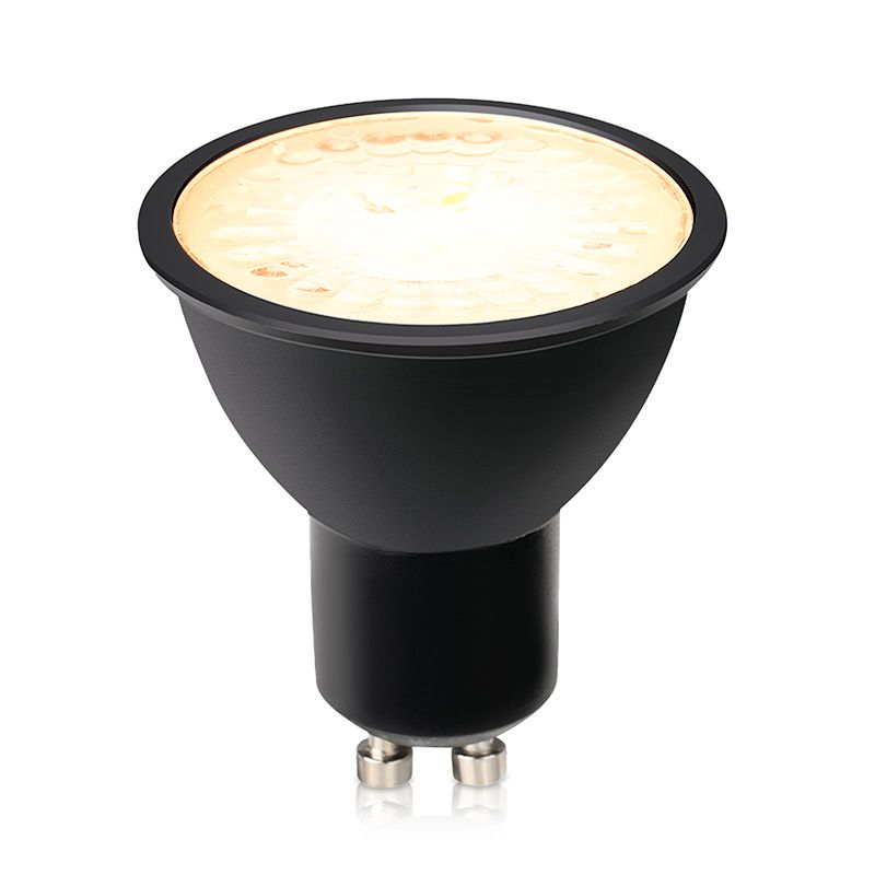 Żarówka LED GU10 ściemnialna Antonie, czarny, 5W, 3000K Żarówka LED GU10 ściemnialna Antonie, czarny, 5W, 3000K