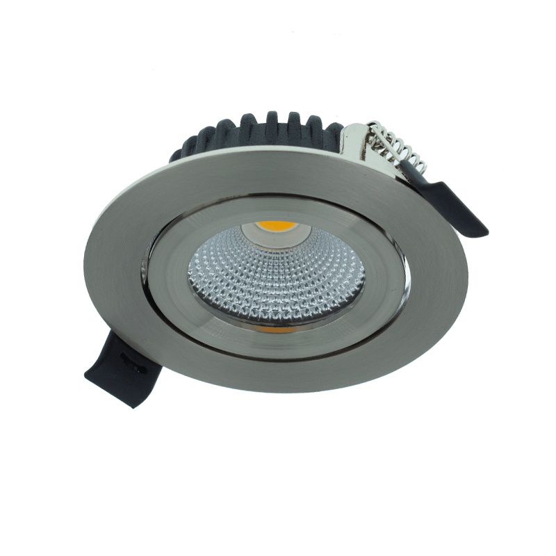 Aluminiowy downlight srebreny, Wimke, 5W, dim to warm LED, IP44