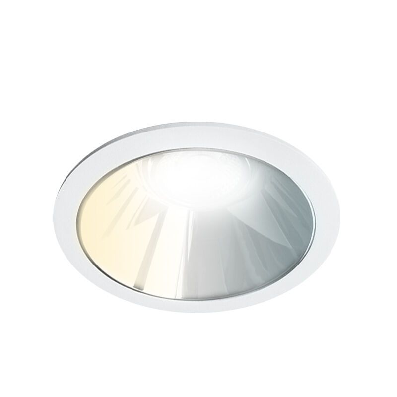 Biały downlight aluminiowy, Maud, 7W, white switch LED, IP22
