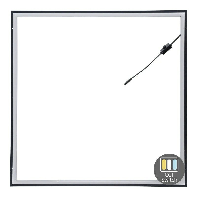 Panel ramowy LED 60x60 - 37W - biały włącznik - UGR<21 - podświetlany krawędziowo