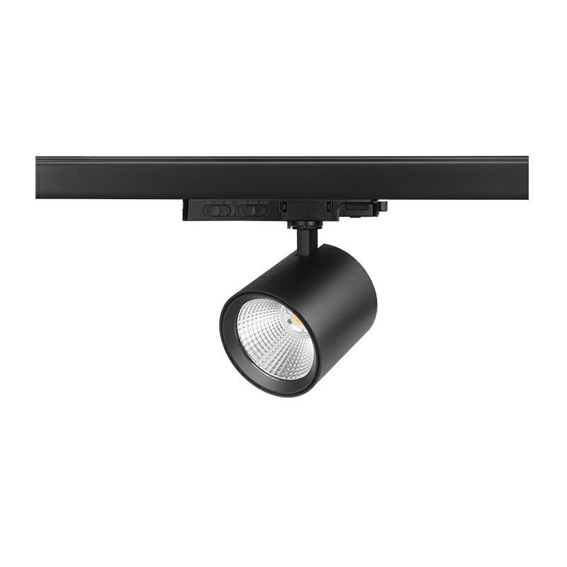 Czarny reflektor do szynoprzewodu 3 fazowe aluminiowy, Jeska, 10W/20W/30W, white switch LED