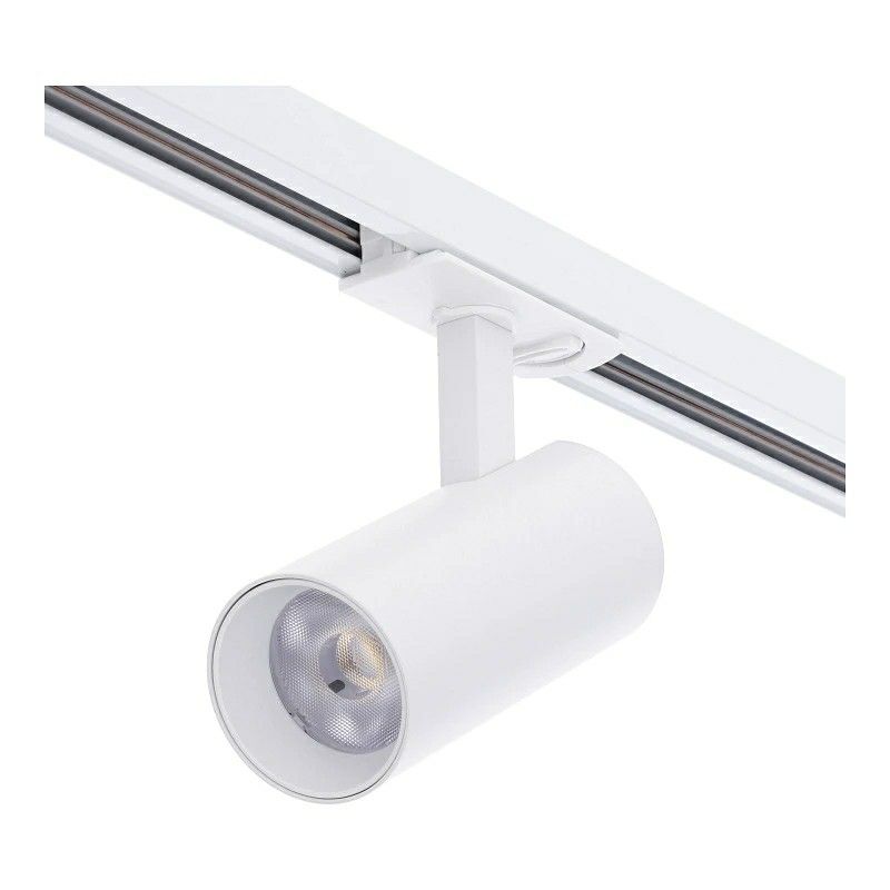 Biały reflektor do szynoprzewodu 1 fazowe aluminiowy, Enno, 10W, white switch LED