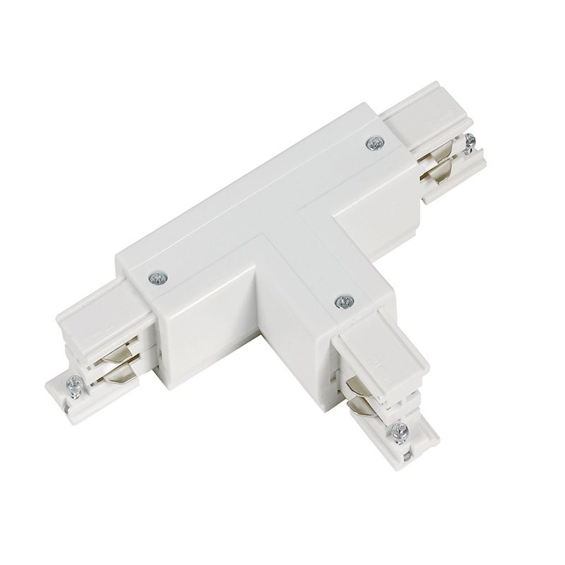 Złącze w kształcie litery T do 3-fazowego oświetlenia szynowego, prawe 1, biały, Pro Złącze w kształcie litery T do 3-fazowego oświetlenia szynowego, prawe 1, biały, Pro