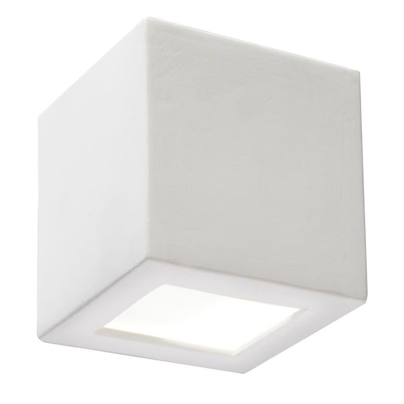 Szklany kinkiet up down biały, Caitlin