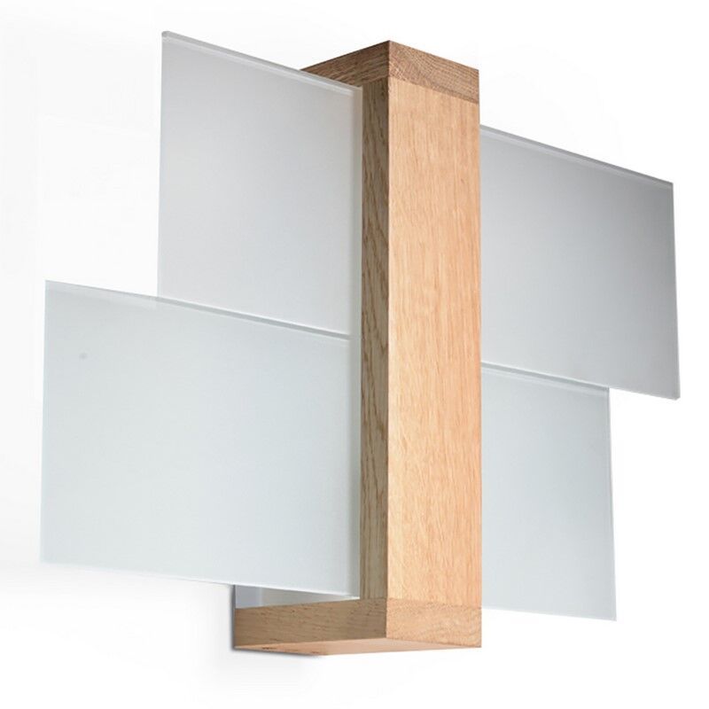 Szklany kinkiet brązowy, Fouzia Szklany kinkiet brązowy, Fouzia