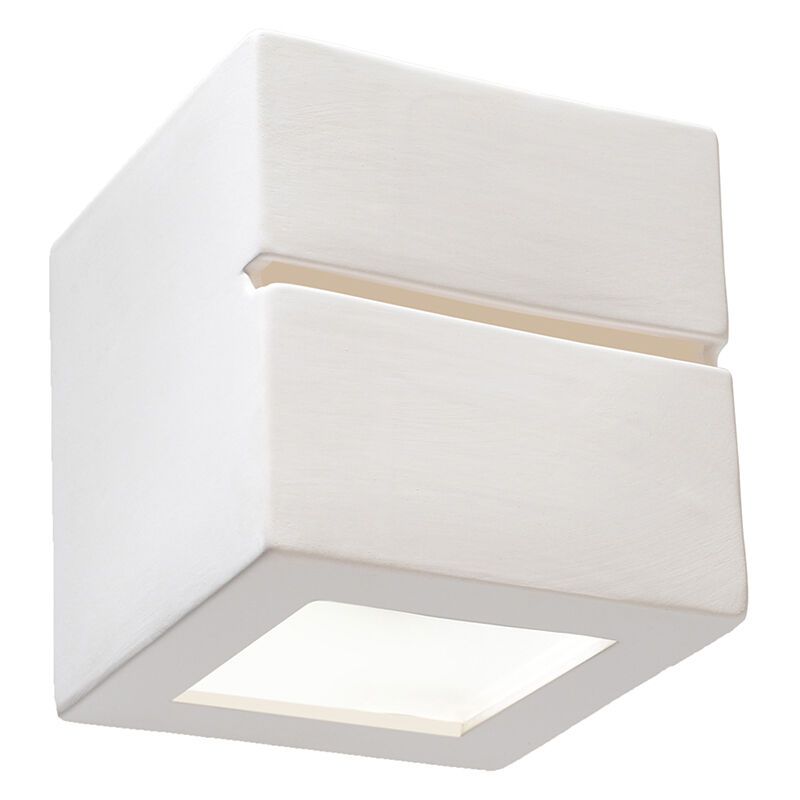 Szklany kinkiet up down biały, Caitlin