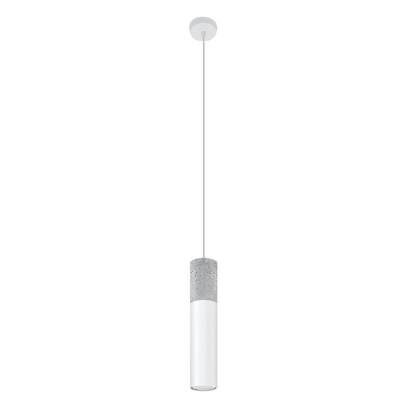 Betonowa lampa wisząca szara, Fardou