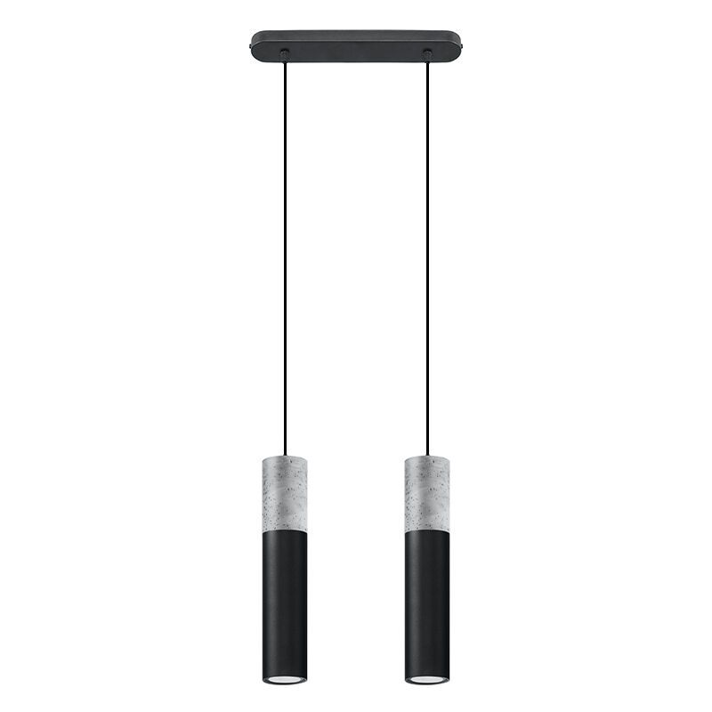 Betonowa lampa wisząca szara, Fardou