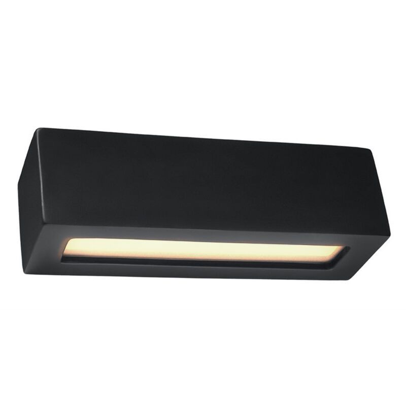 Szklany kinkiet up down czarny, Emmaly