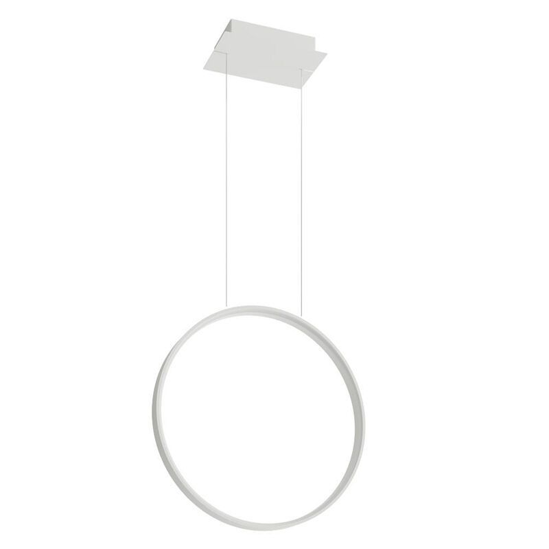 Aluminiowa lampa wisząca biała, Ringo, 30W, 3000K LED Aluminiowa lampa wisząca biała, Ringo, 30W, 3000K LED