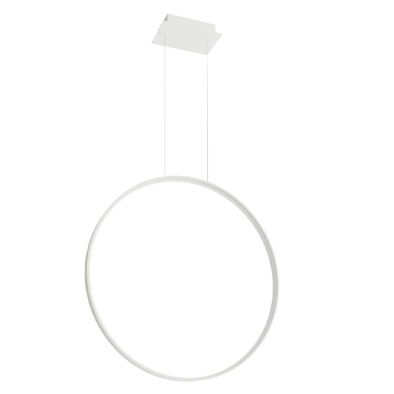Aluminiowa lampa wisząca biała, Ringo, 50W, 3000K LED Aluminiowa lampa wisząca biała, Ringo, 50W, 3000K LED