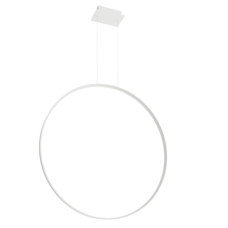 Aluminiowa lampa wisząca biała, Ringo, 70W, 3000K LED Aluminiowa lampa wisząca biała, Ringo, 70W, 3000K LED