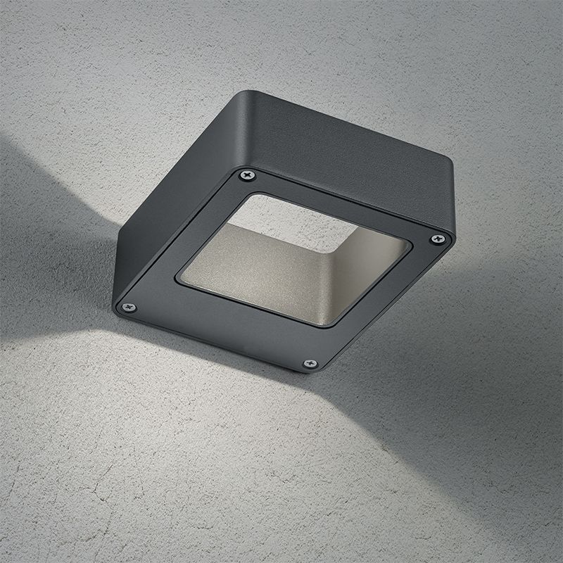 Antracytowa lampa zewnętrzna nowoczesna, Norton, 4,5W, 3000K LED, IP54