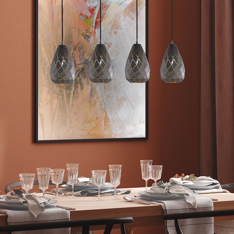 Antracytowa lampa wisząca nowoczesna, Esrum