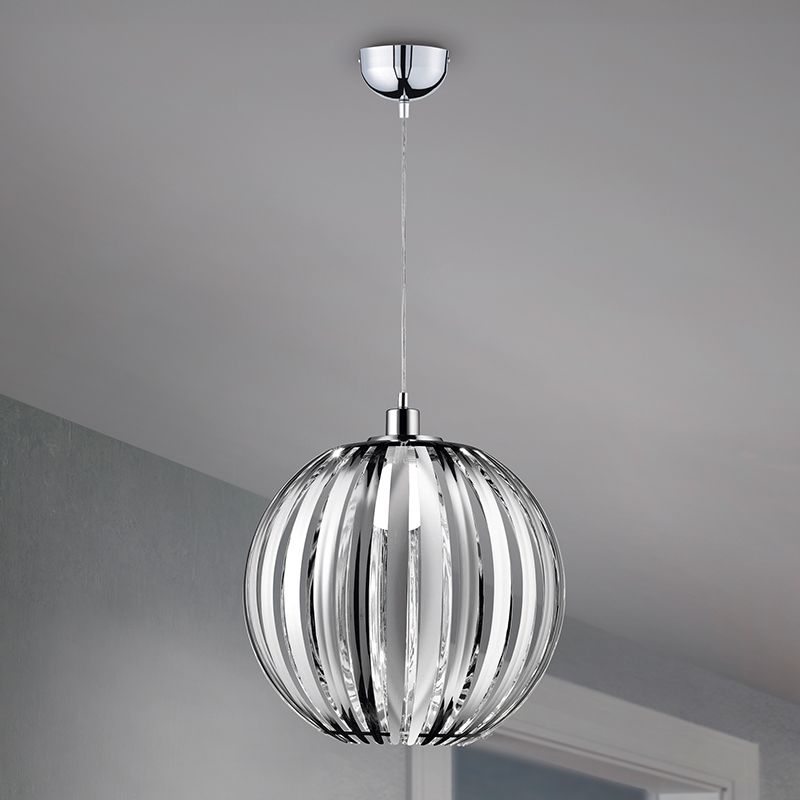 Chromowana lampa wisząca design, Latanya