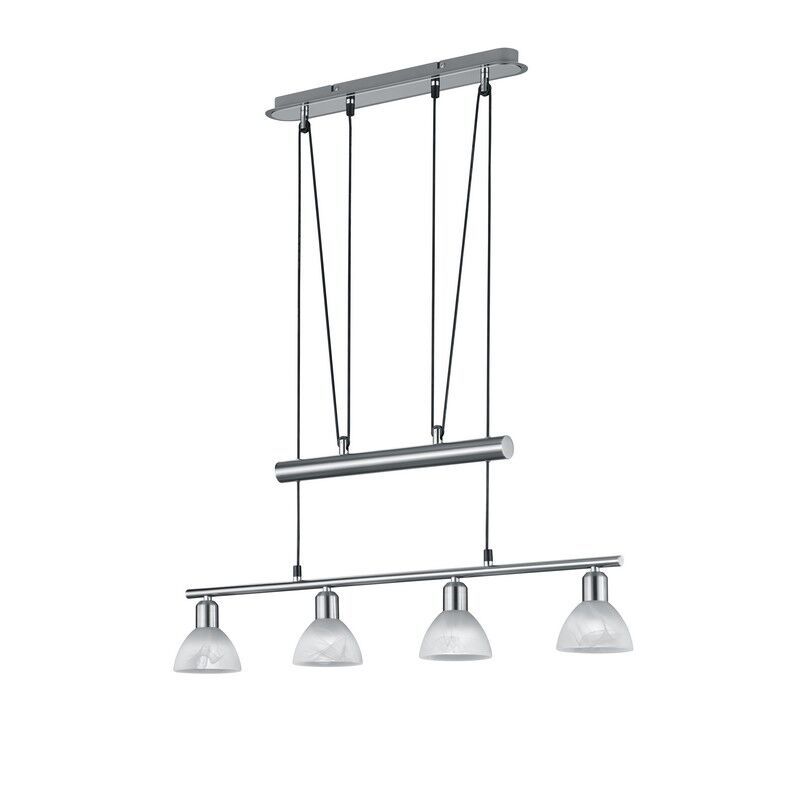 Niklowa lampa wisząca nowoczesna, Gustav