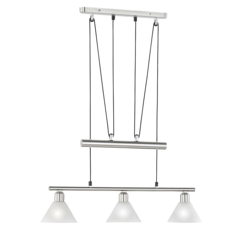 Niklowa lampa wisząca klasyczna, Portland