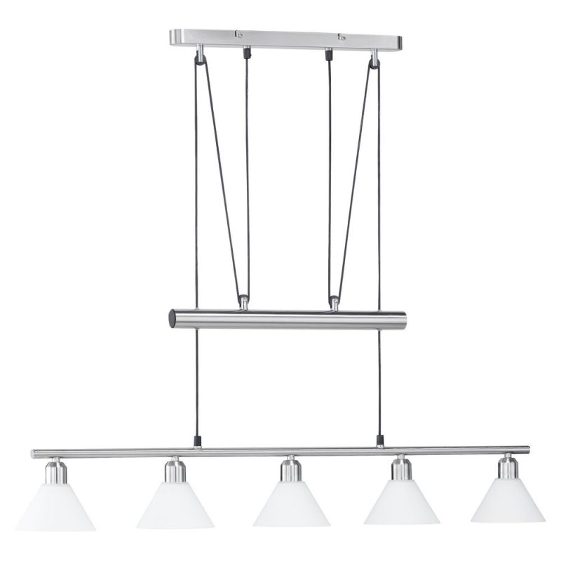 Niklowa lampa wisząca klasyczna, Portland