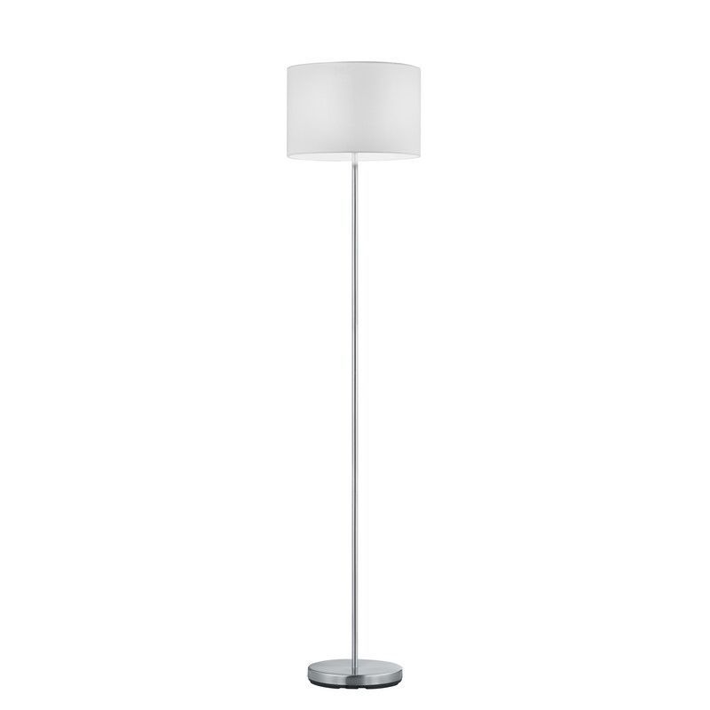 Niklowa lampa stojąca metalowa, Ledbury, z przełącznik Niklowa lampa stojąca metalowa, Ledbury, z przełącznik