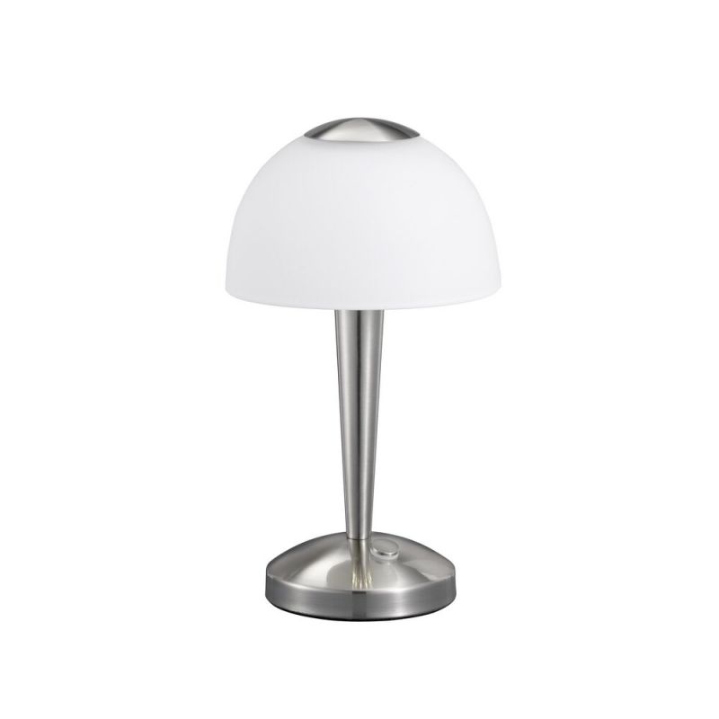 Niklowa lampa stołowa klasyczna, Daphne, 4W, 3000K LED, z przełącznik Niklowa lampa stołowa klasyczna, Daphne, 4W, 3000K LED, z przełącznik