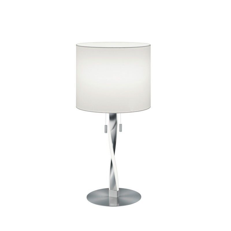 Niklowa lampa stołowa nowoczesna, Ramten, 3W, 3000K LED, z przełącznik pociągowy Niklowa lampa stołowa nowoczesna, Ramten, 3W, 3000K LED, z przełącznik pociągowy