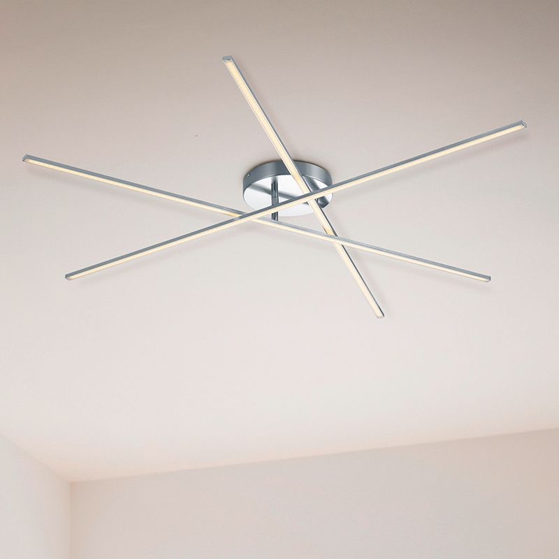Niklowy plafon sufitowy design, Gottrup, 8,5W, 3000K LED Niklowy plafon sufitowy design, Gottrup, 8,5W, 3000K LED