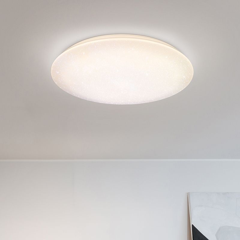 Biały plafon sufitowy plastikowy, Yafu, 80W, regulowana ciepła do zimnej bieli LED, z pilot Biały plafon sufitowy plastikowy, Yafu, 80W, regulowana ciepła do zimnej bieli LED, z pilot