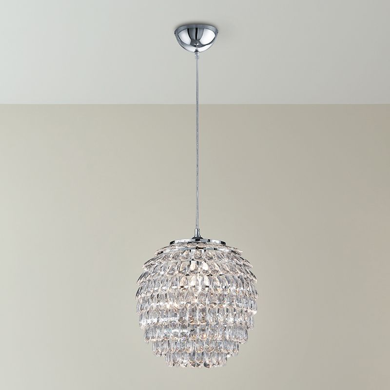 Chromowana lampa wisząca retro, Ilse Chromowana lampa wisząca retro, Ilse