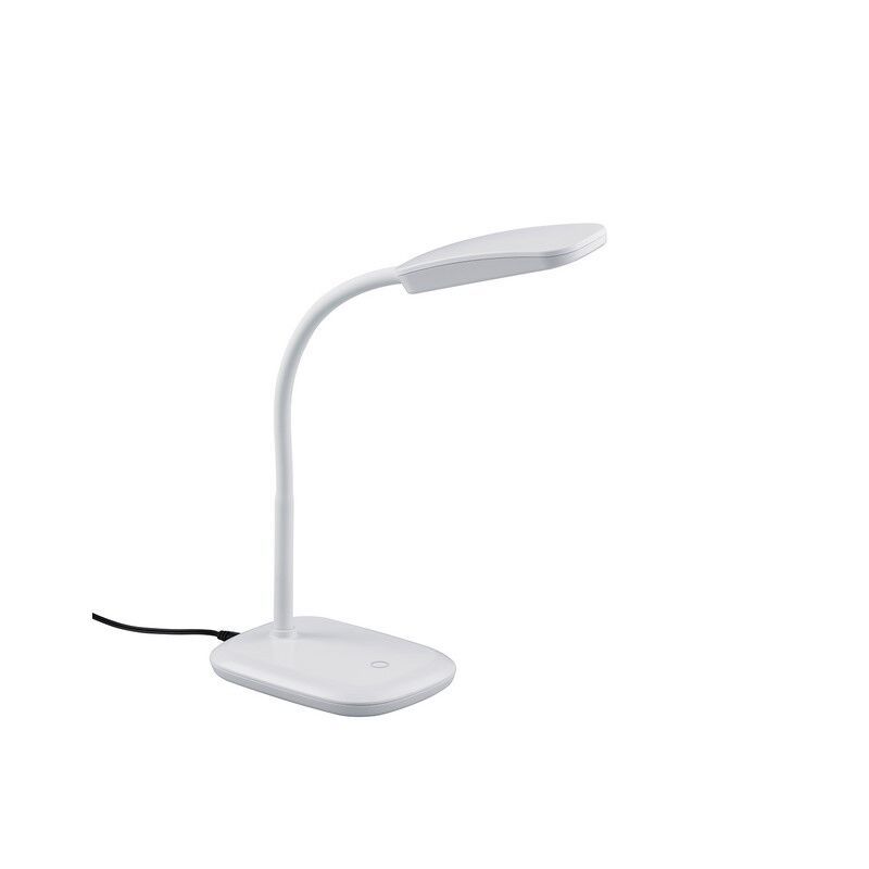 Biała lampa biurkowa nowoczesna, Charlot, 3,5W, 3000K LED, z przełącznik