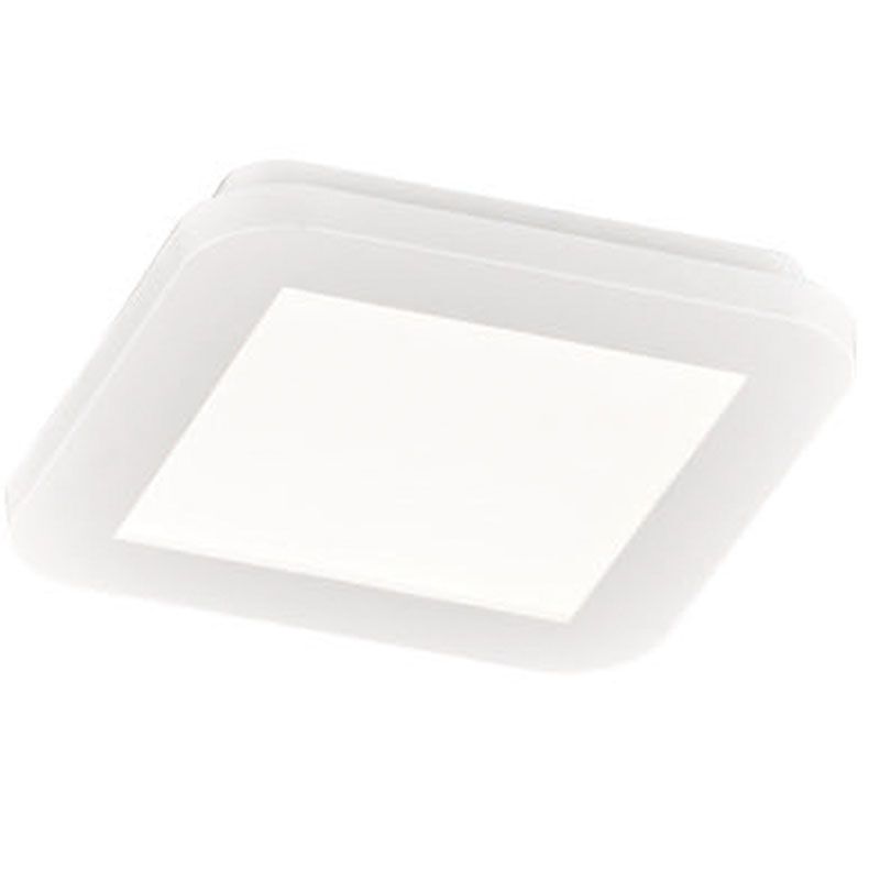 Biały plafon sufitowy nowoczesny, Gistrup, 10W, 3000K LED, IP44
