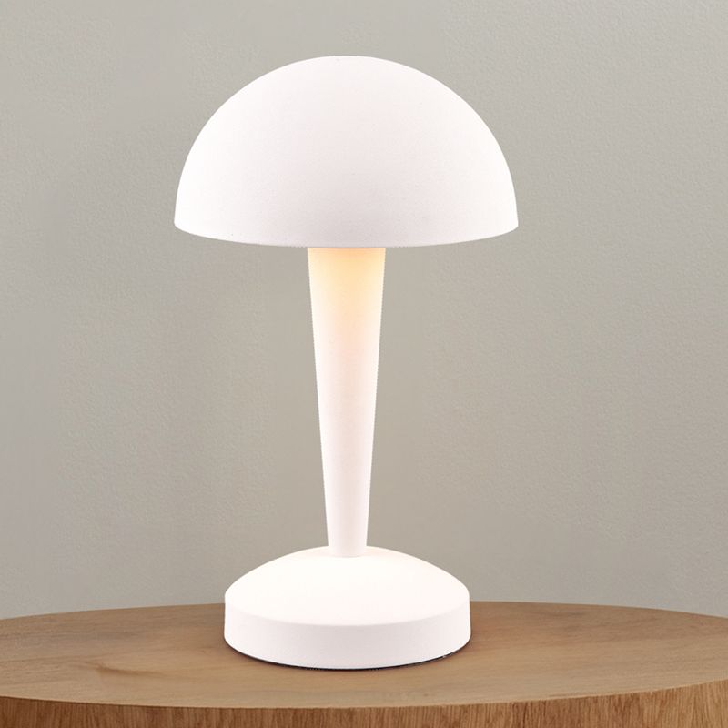 Biała lampa stołowa nowoczesna, Delila, z dotykowy ściemniacz