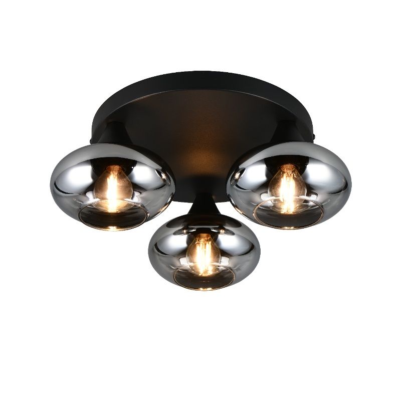 Czarna lampa sufitowa design, Veere