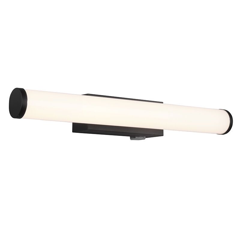 Czarny kinkiet łazienkowy nowoczesny, Staby, 4,3W, 3000K LED, IP44