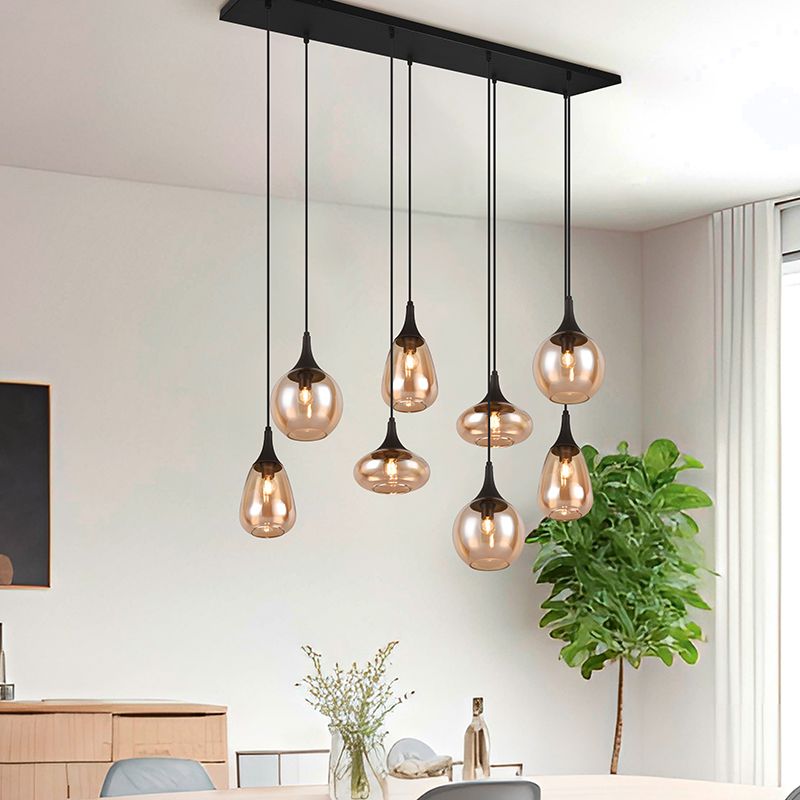 Bursztynowa lampa wisząca design, Sybren