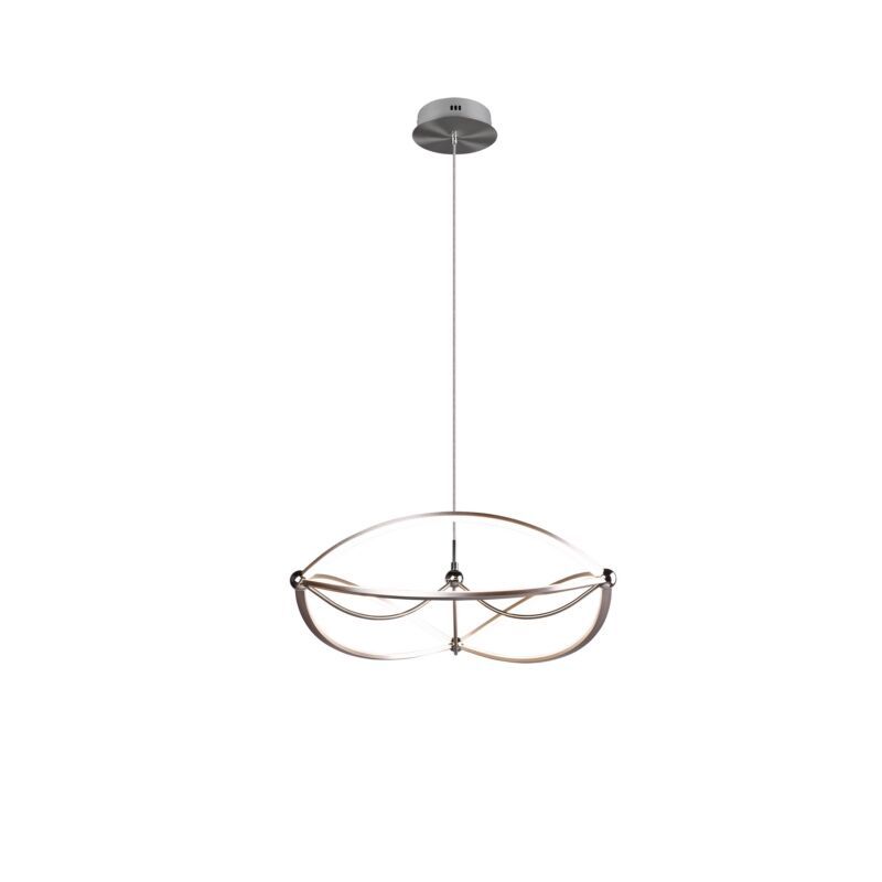 Niklowa lampa wisząca nowoczesna, Remy, 42W, 3000K LED Niklowa lampa wisząca nowoczesna, Remy, 42W, 3000K LED