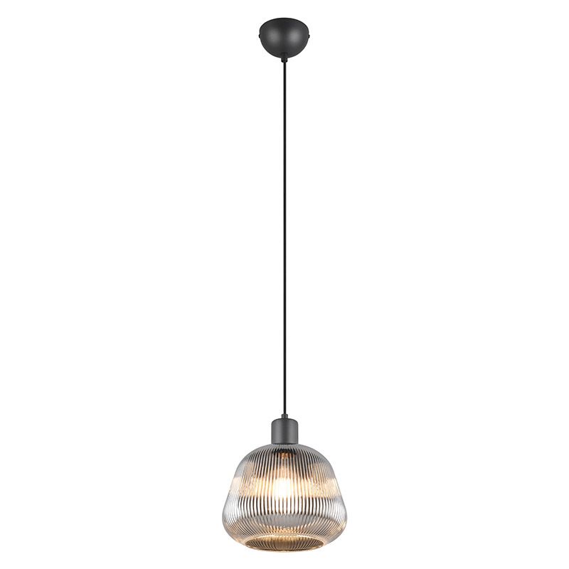 Czarna lampa wisząca nowoczesna, Meriem