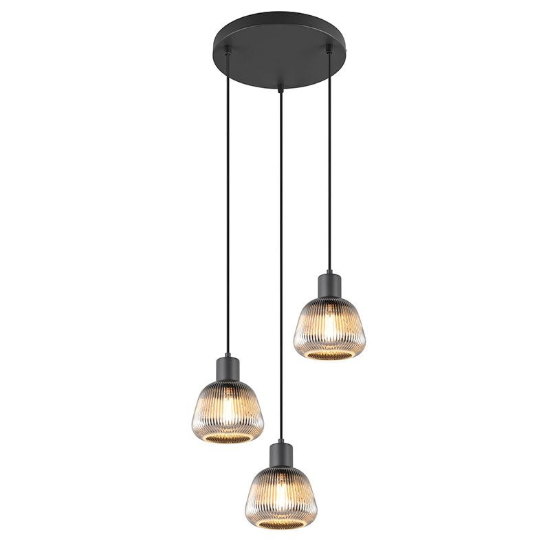 Czarna lampa wisząca nowoczesna, Meriem Czarna lampa wisząca nowoczesna, Meriem