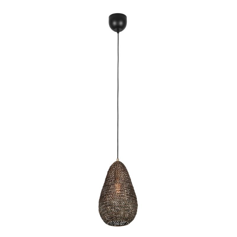Brązowa lampa wisząca rustykalna, Mohcine